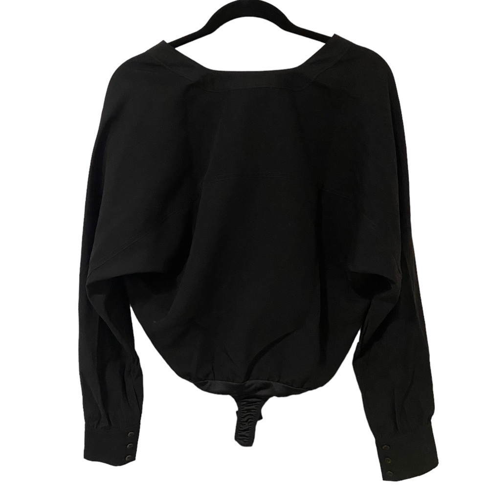 Good American Utility Wrap Bodysuit in Black - Picture 9 of 9